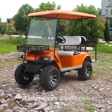 Fabriqué en Chine Chariot de golf à essence 2 + 2 places avec jante en aluminium de 10 pouces et pneu hors route